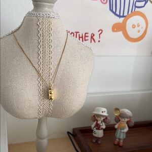 NWT Lego 18K Gold Brick Necklace Pendant